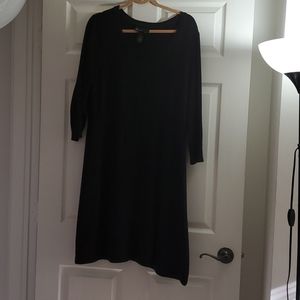 Black sweater dress